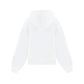 Puff Logo Hoodie in Structured Terry  - White