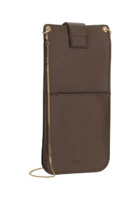 Phone Leather Pouch - Brown