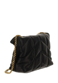 Puffer Toy Bag In Quilted Lambskin - Black