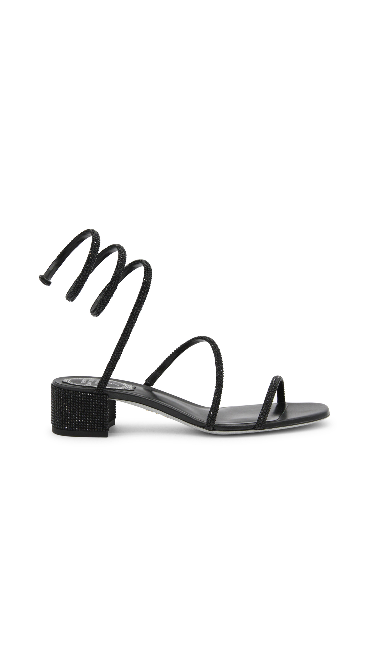 Cleo Crystal Sandal 35MM - Black