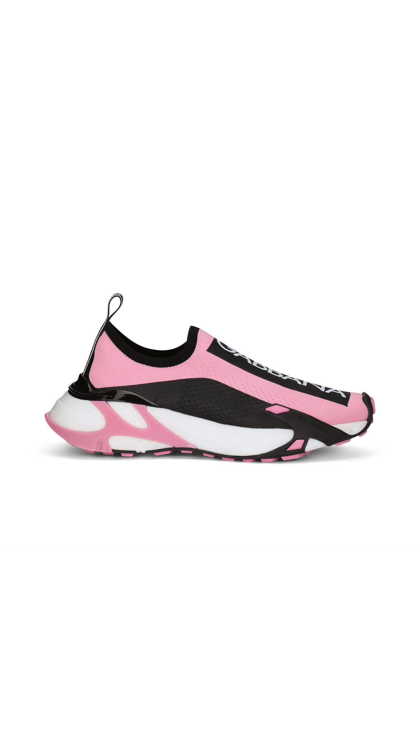 Stretch Mesh Fast Sneakers - Pink/Black/White