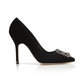Hangisi 105 Velvet Pumps - Black