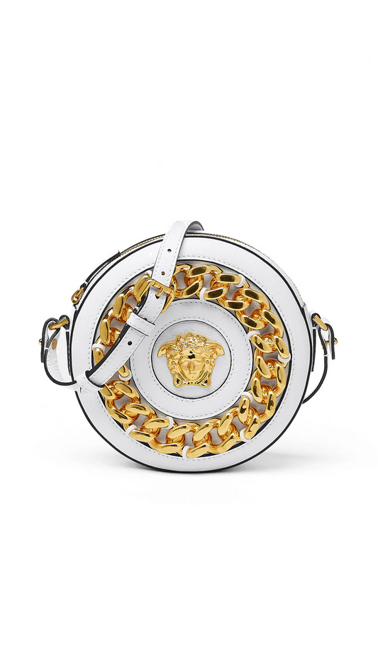 La Medusa Round Camera Bag - White