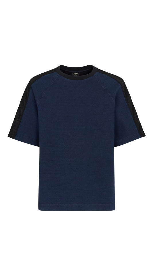 Jersey T-shirt - Blue/Black