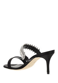 Sako Satin 70 Sandals - Black