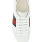Ace Leather Sneakers - White / Green