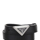 Saffiano Leather Belt - Black