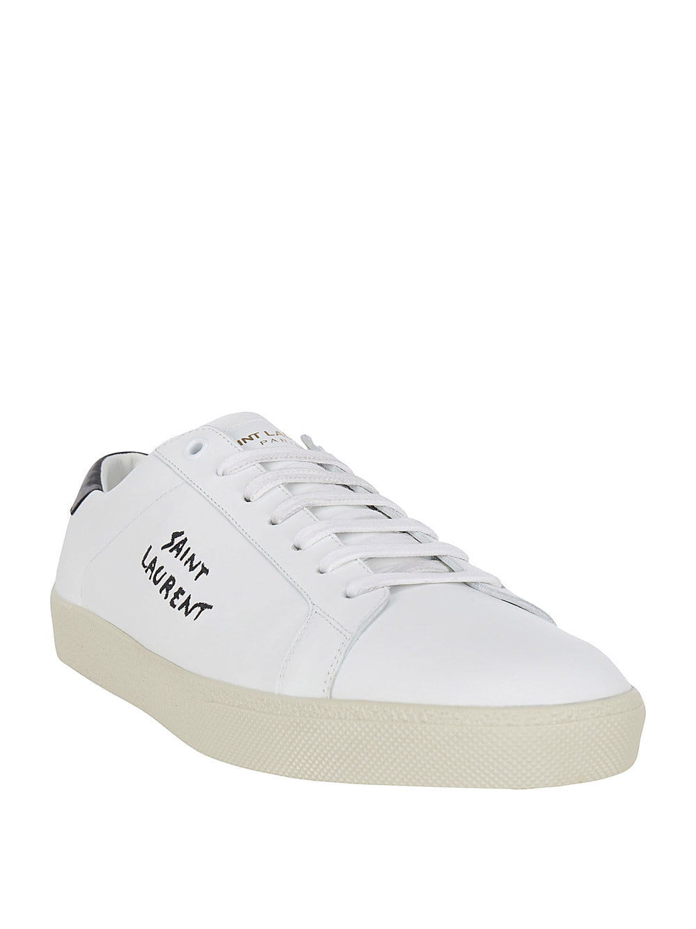 Court Classic SL/06 Embroidered Sneakers in Leather - Optic White.