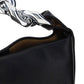 Small Chain Hobo Shoulder Bag - Black