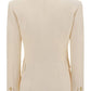 Grain de Poudre Double-Breasted Jacket - White