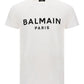 Cotton Printed Balmain Paris Logo T-shirt - White
