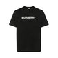 Logo Print Cotton Oversized T-shirt - Black
