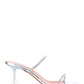 Gilda Metallic Crystal Sandals 70mm - Clear