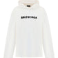 Balenciaga Logo Pixel Hoodie - White