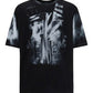 Cotton T-Shirt with Body Armour Print
