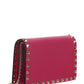 Rockstud Calfskin Chain Pouch - Blossom