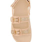 Women's GG Sandal with Crystals - Rose Beige