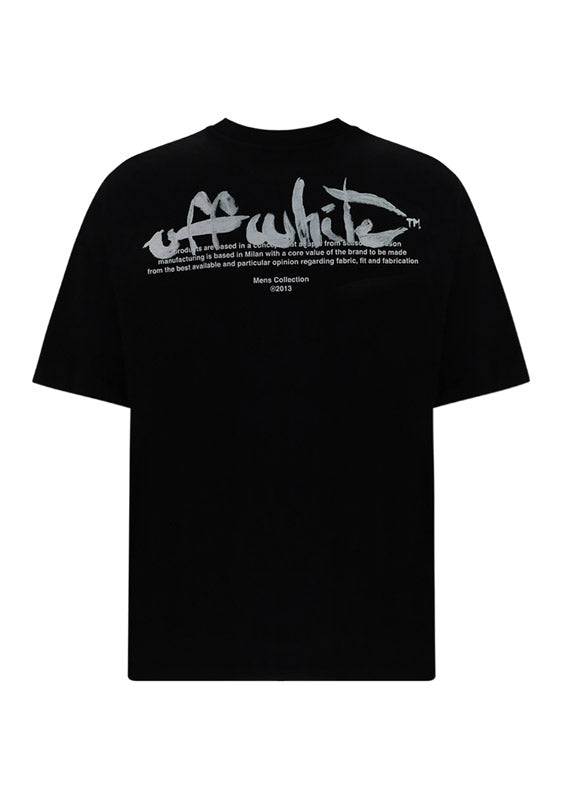Paint Script Over Skate S/S Tee - Black