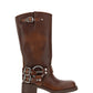 Buckled Knee-high Boots - Brown