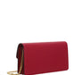 Vlogo Signature Grainy Calfskin Wallet With Chain - Blossom
