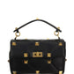 Large Roman Stud the Shoulder Bag in Nappa With Chain - Black