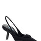 Re-Nylon Slingback Pumps - Black