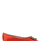 Hangisi Satin Flats - Red