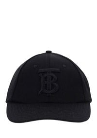 Monogram Motif Cotton Gabardine Baseball Cap - Black