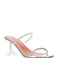 Gilda Metallic Crystal Sandals 70mm - Clear