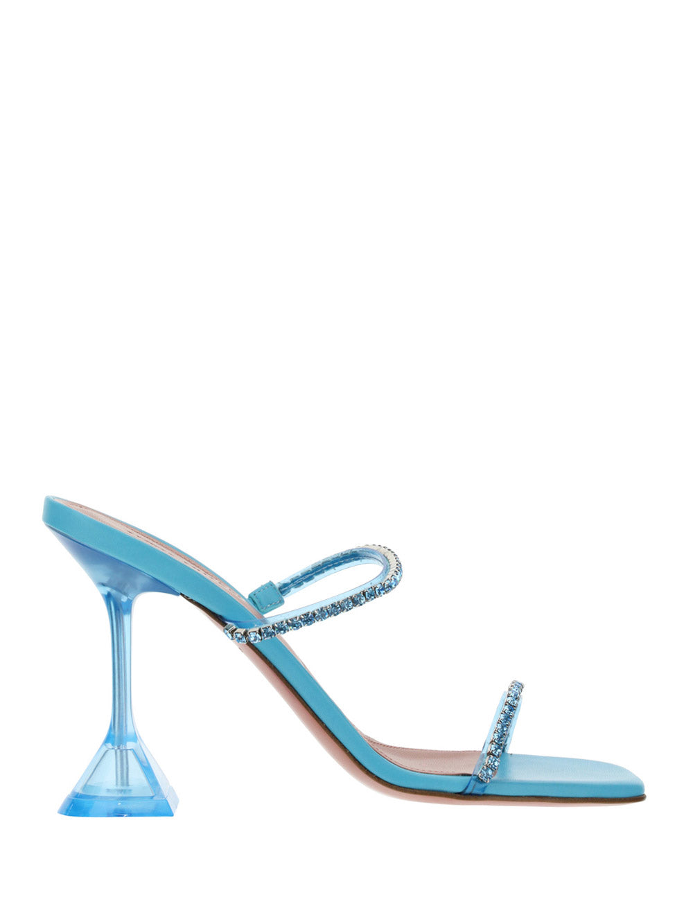 Gilda Crystal Sandals - Aqua Blue