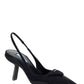 Re-Nylon Slingback Pumps - Black