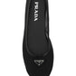 Logo Plaque & Mesh Ballerina - Black