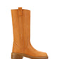 Edith Winter Boot In Vegetal Calfskin - Tan