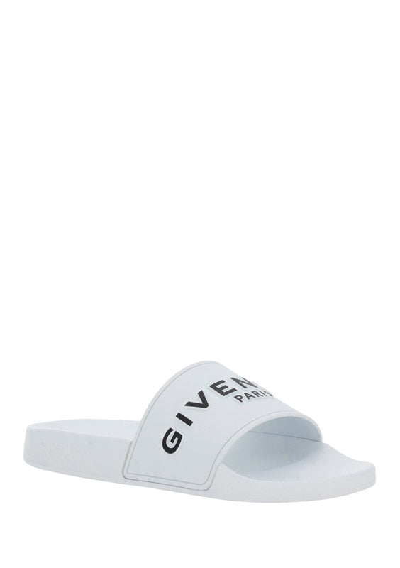 Paris Flat Sandal - White