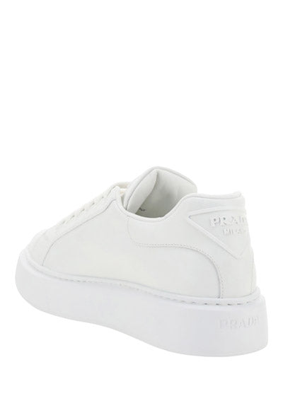 Prada Macro Leather Sneakers - White.