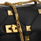 Large Roman Stud the Shoulder Bag in Nappa With Chain - Black