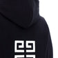 4G Embroidered Hoodie - Black
