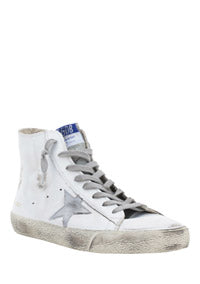 Francy Sneakers In Leather - White / Silver
