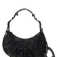 Le Cagole XS Shoulder Bag Crocodile Embossed - Black