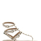 Rockstud Calfskin Flat Flip-Flop Sandal - Light Ivory