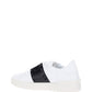 Rockstud Untitled Sneakers in Calfskin Leather with Tonal Stude - White/Black