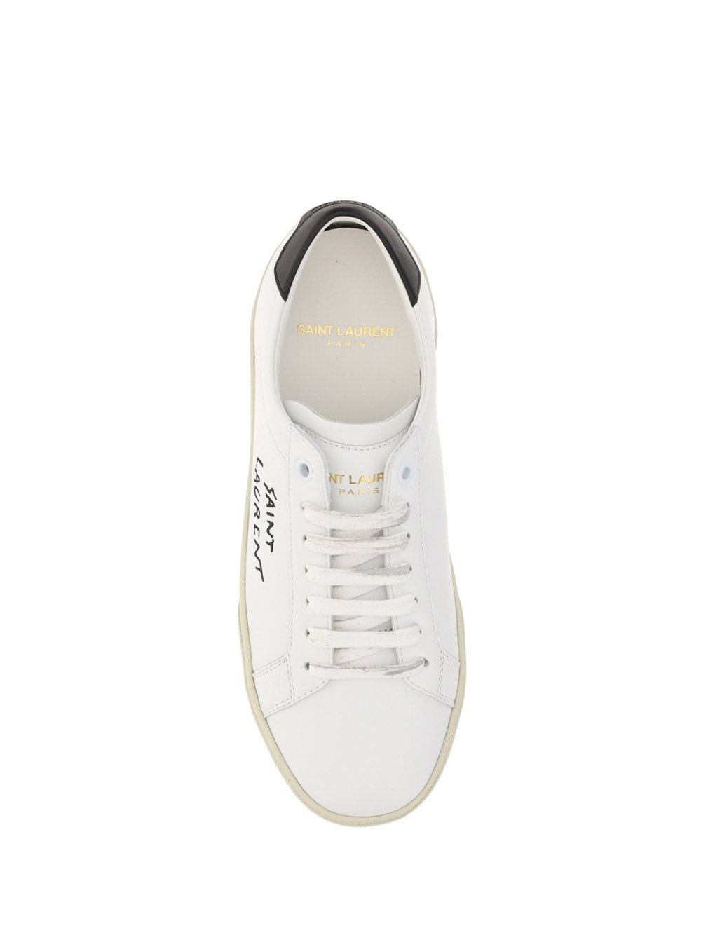 Court Classic SL/06 Embroidered Sneakers in Leather - Optic White