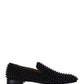 Dandelion Spikes Loafers in Suede - Black