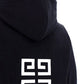 4G Embroidered Hoodie - Black
