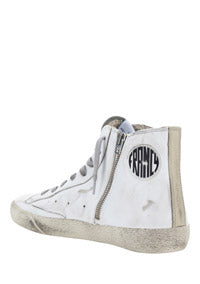 Francy Sneakers In Leather - White / Silver