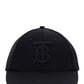 Monogram Motif Cotton Gabardine Baseball Cap - Black