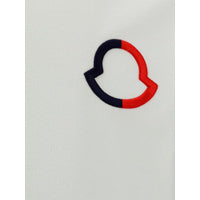 T-shirt with Embroidered Logo - White