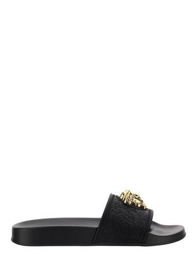 Barocco Palazzo Pool Slides - Black