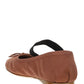 Satin Ballerinas - Cocoa Brown
