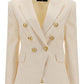 Grain de Poudre Double-Breasted Jacket - White